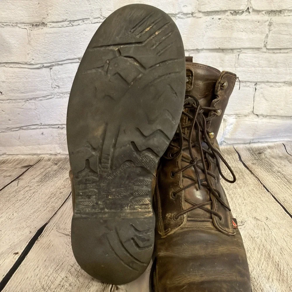 Red Wing Shoes Steel Toe Working Boots Men's Sz 10 EE 4200 Waterproof READ